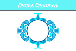 Blue Frame Ornament: A Versatile Design Element for Creative Projects