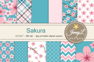 Cherry Blossoms Sakura Digital Papers