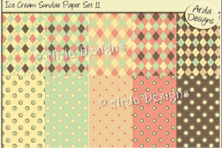 Ice Cream Sundae Paper Set 11