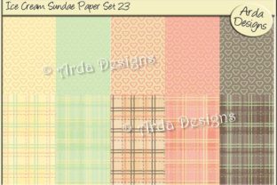Ice Cream Sundae Paper Set 23