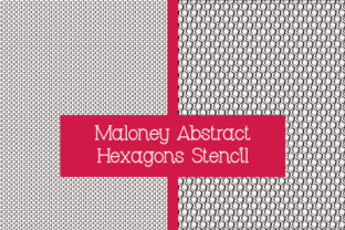 Maloney Abstract Hexagons Stencils 1-10: A Versatile Tool for Creative Expression