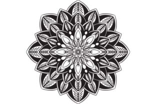 Mandala Vector Art Pattern Black 93: A Versatile Design for Creative Projects