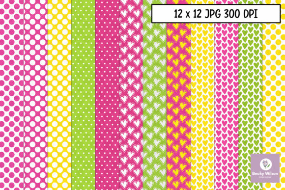 Pokadots and Hearts Paper Pack: A Versatile Resource for Creative Projects
