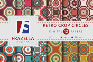 The Retro Crop Circles Digital Paper Collection: A Timeless Design Asset for Modern Creators